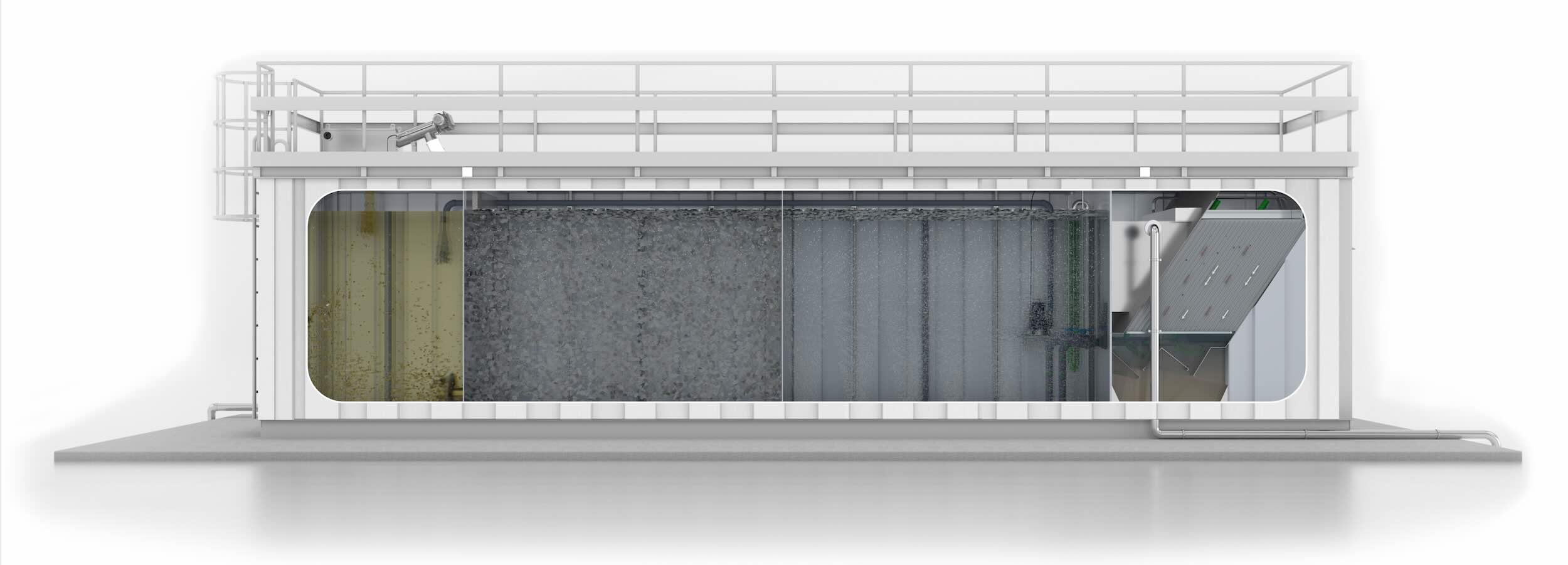 Xealio Alpha MBBR containerized wastewater treatment plant